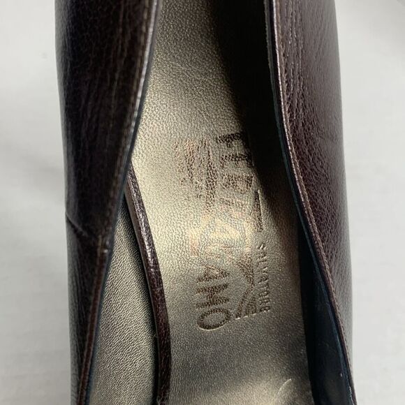 Salvatore Ferragamo dark brown high heel pumps - Picture 7 of 11